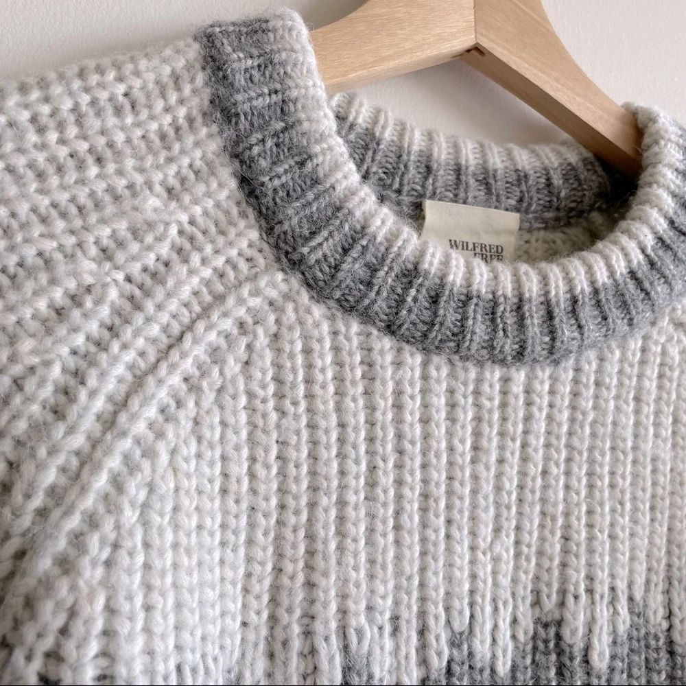 Aritzia Wilfred Free Cotton Alpaca Wool Blend Knit Sweater - Picture 3 of 10